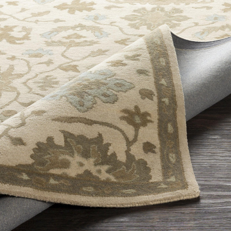 Arden Wool Floral Indoor Rug, Rectangle 7'6" x 9'6"