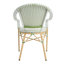 Ensembles de salle à manger de patio intérieur / extérieur Altesa toutes saisons avec table ronde en rotin et chaises empilables-2046050545-2046050547