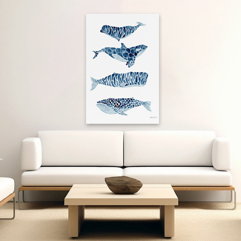 Baleines de plage et nautiques, H 60 po x l 40 po
