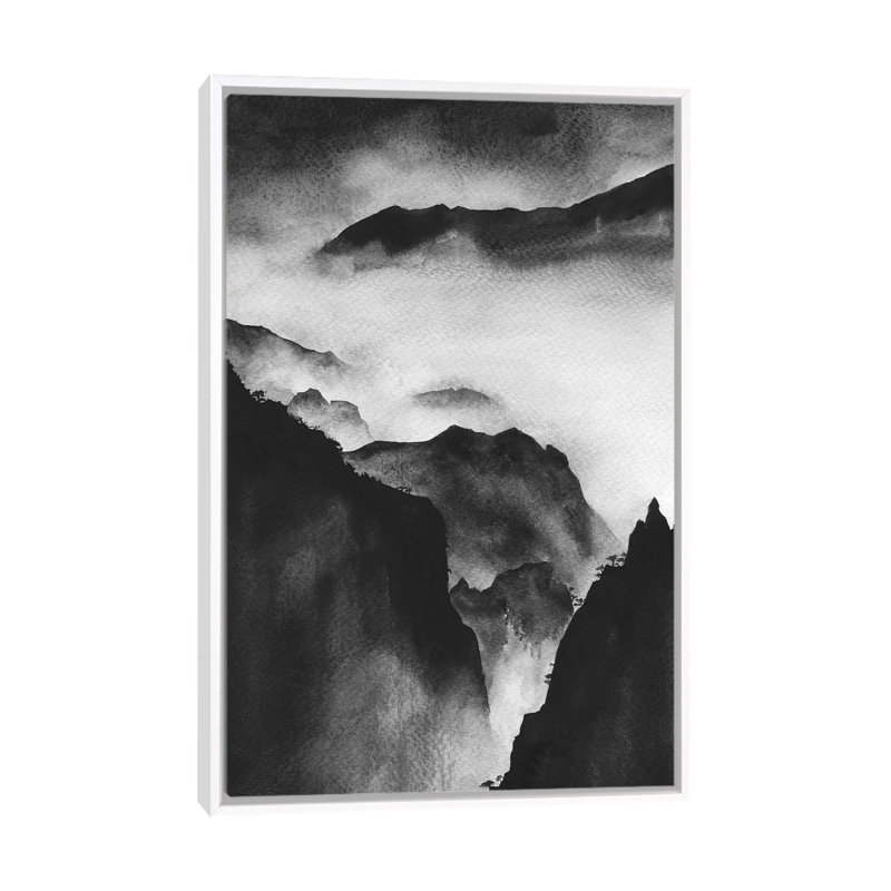 Altitude by Melissa Selmin - Painting on Canvas, White Framed, 66.04 cm H x 45.72 cm W