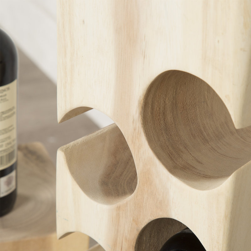Haynes Floor Wine Bottle Rack in Brown