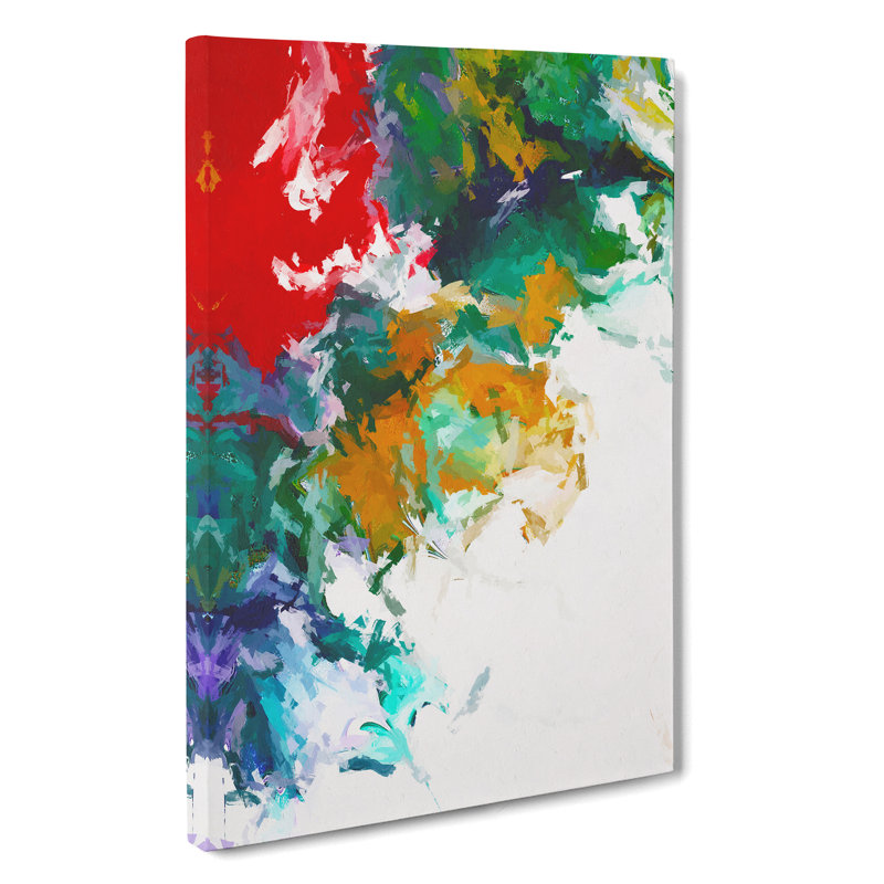 XV1022-4700X To The Jungle Abstract - Print, Wrapped Canvas, 50cm H x 35cm W, No Matte