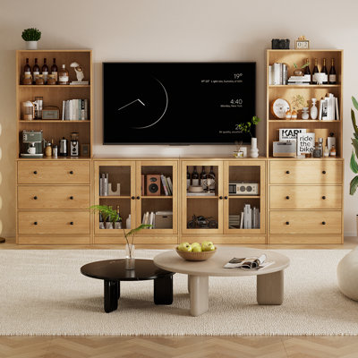 110" Wide Media Center For Tv Stand Up To Tv
