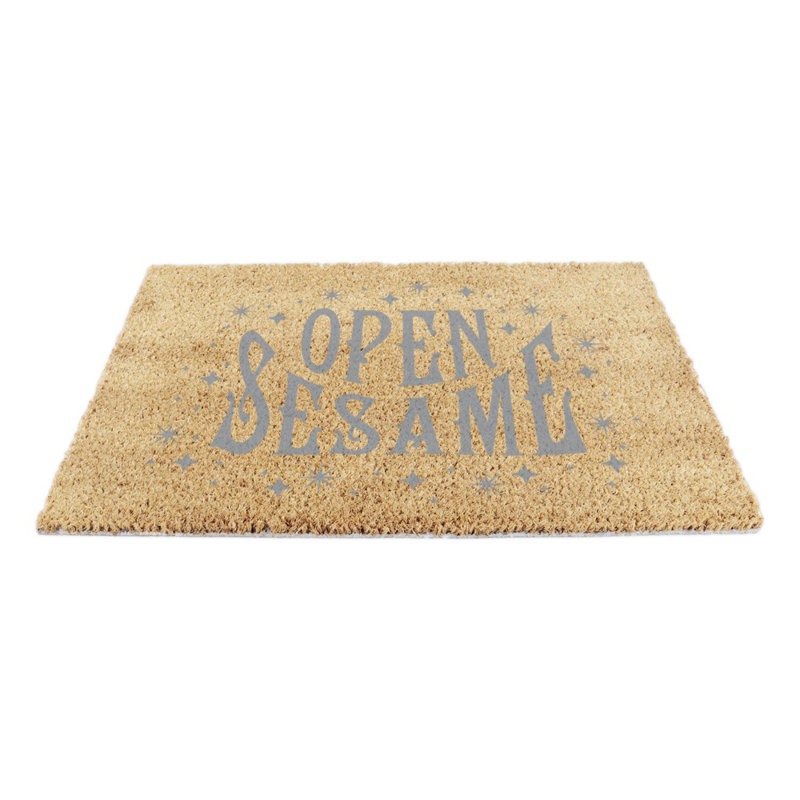Bickham Open Sesame Kitchen Mat, Grey/Orange