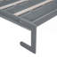 Grand lit escamotable mural avec coussin, gris-316457256