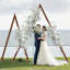 2 pièces arche de mariage en bois