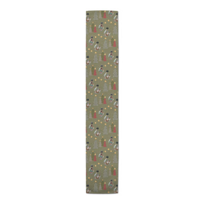 Chemin de table gris