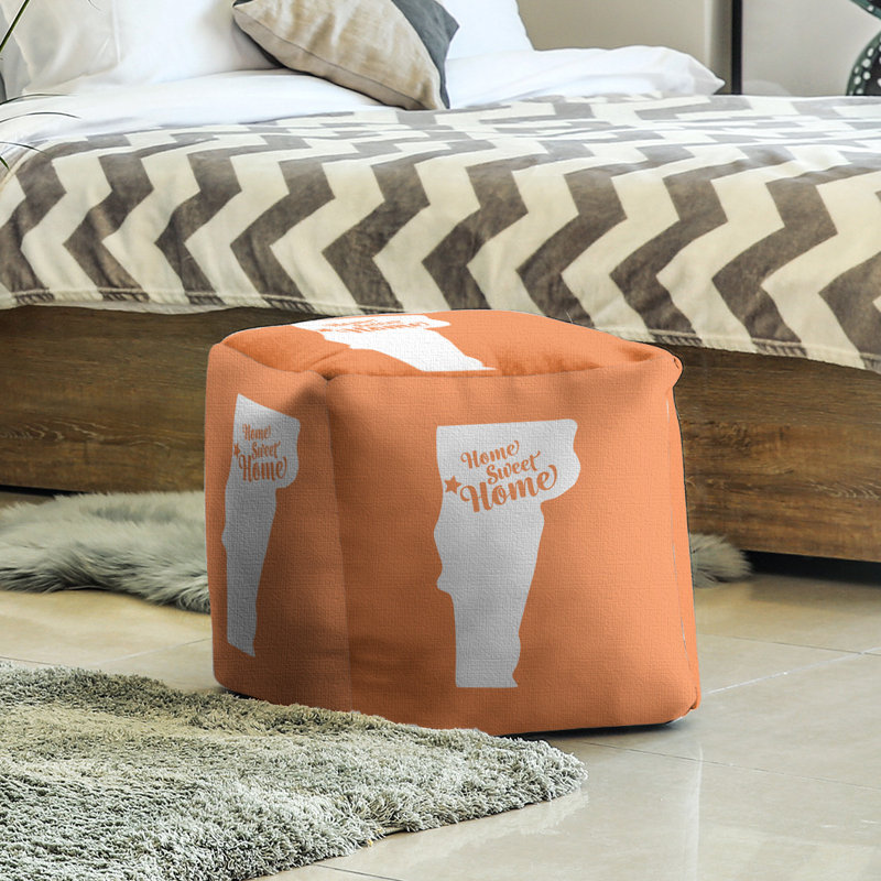 Repose-pieds à cubes burlington the home, Orange