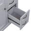 36" Bathroom Vanity with Sink, Ceramic Sink, 2 Tip-out Drawers, Soft Close Door Hinges