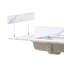 Dessus de meuble-lavabo doré 22 po x 4 po - Blanc, retrait des taches simple, charisme à la mode, continuum d'installation facile, sol de pierre frittée certifié pour la garantie de la qualité, stable, durable,