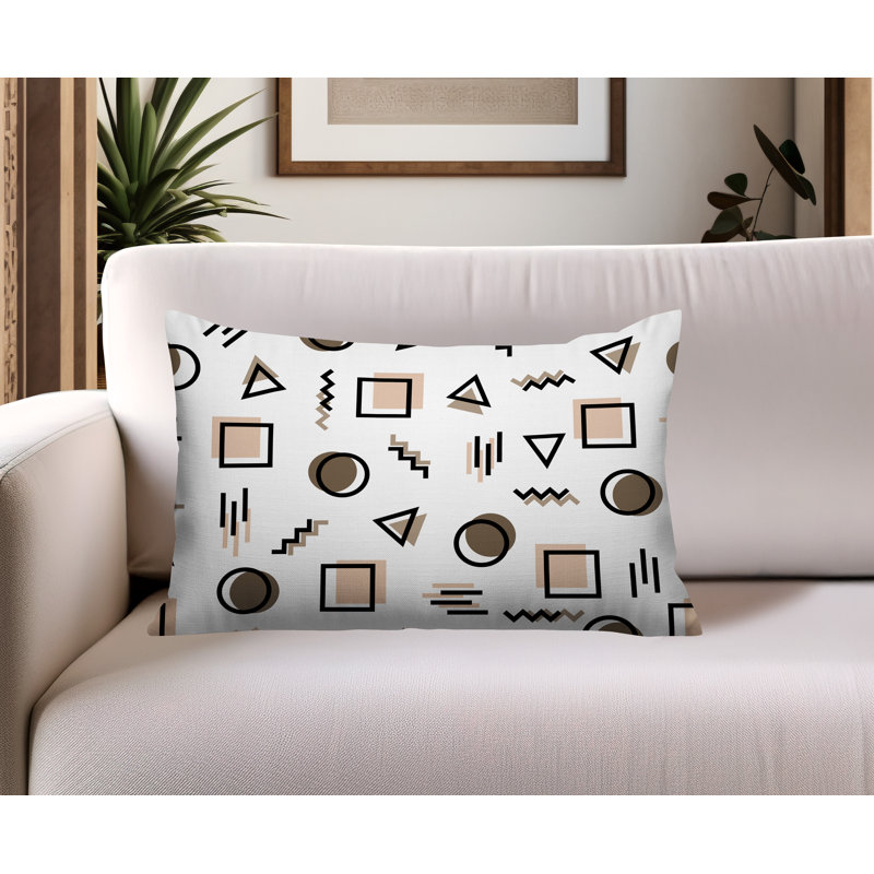 Coussin lombaire réversible intérieur / extérieur Prisma Abstract, Rectangle H 14 po x l 20 po