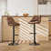 Newville Swivel Upholstered Adjustable Height Counter Stool with Metal Frame