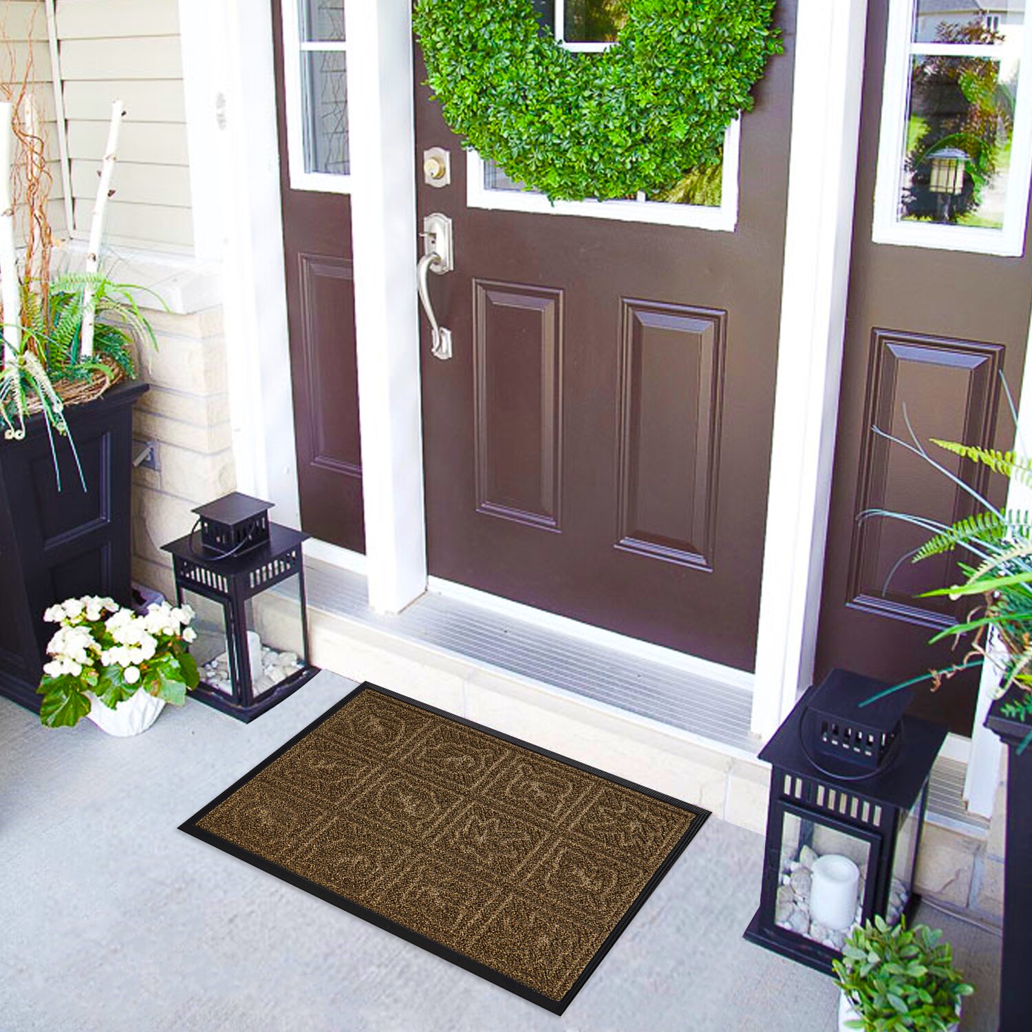 Waterhog Deanna Indoor Outdoor Doormat Matterly Color: Dark Brown