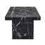 Table multifonctionnelle à 8 places: table de 78,7 po x 39,4 po avec plateau de 3,5 po d'épaisseur et chaises en coton respirant gris foncé en lin doux-118928655