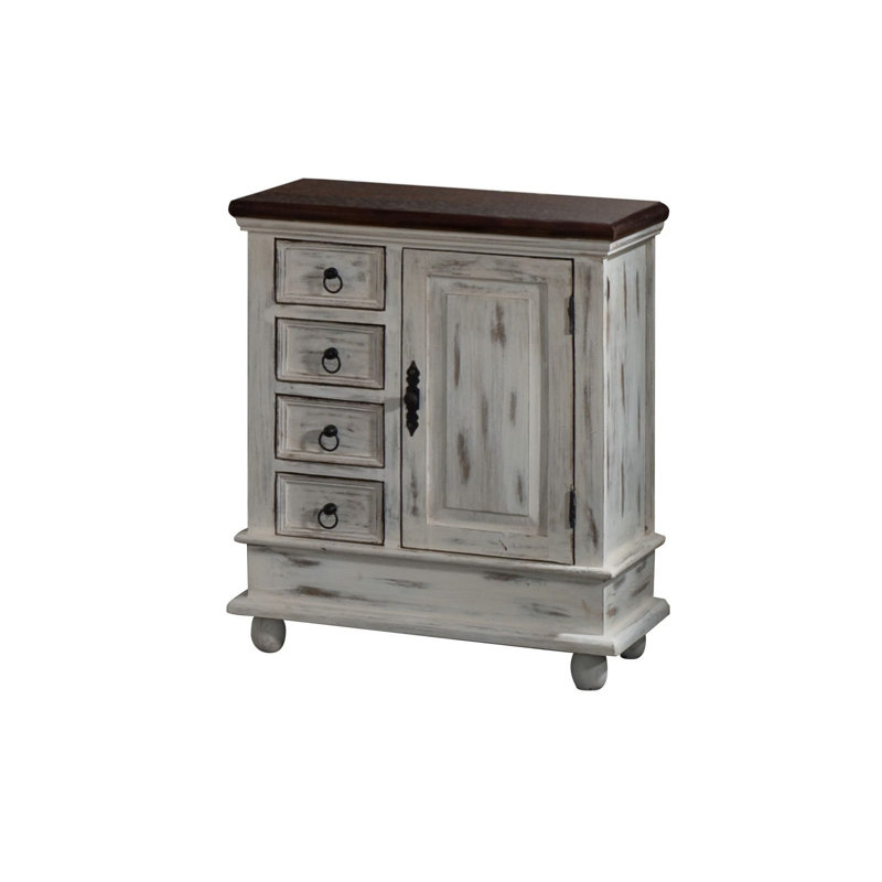 Castle Solid Wood 70 cm W Chest of 4 Drawers