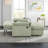 56" Oversized Loveseat Recliner With Storage Ottoman-346513909