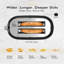 Toaster - 2 toast slots, stainless steel toaster, 2 slices of toaster, 6 levels, defrost function, reheat function, automatic shut -off, extra wide toast slots