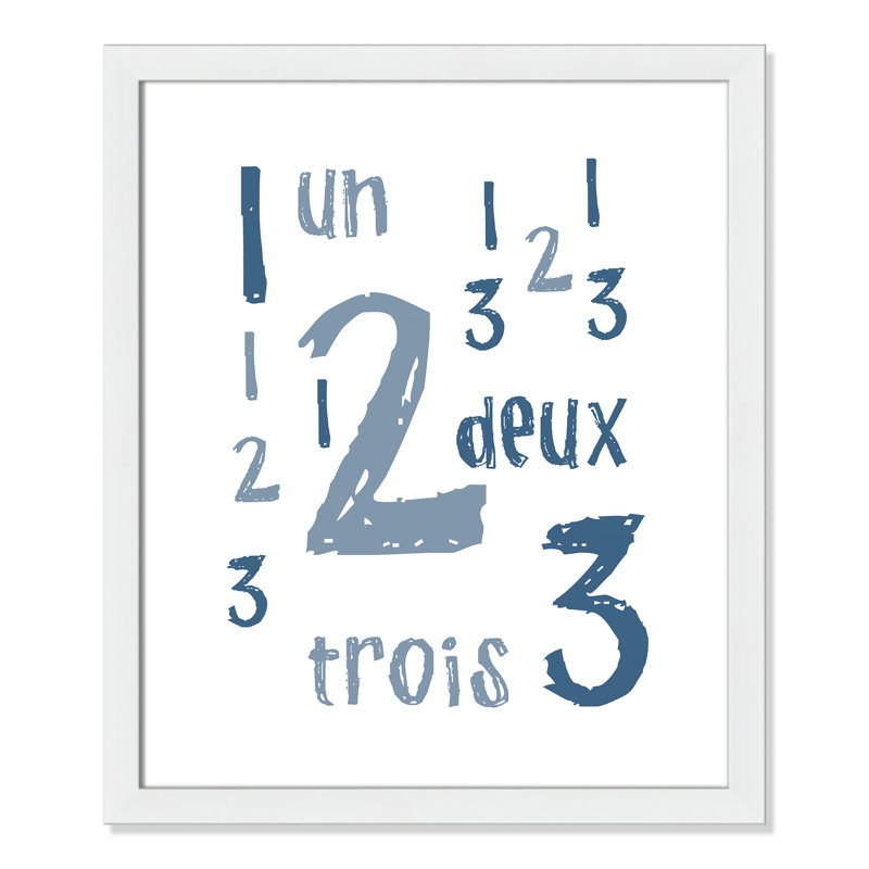 Impression sur papier français, H 24,5 po x l 20,5 po x P 0,6 po, Encadré plat blanc