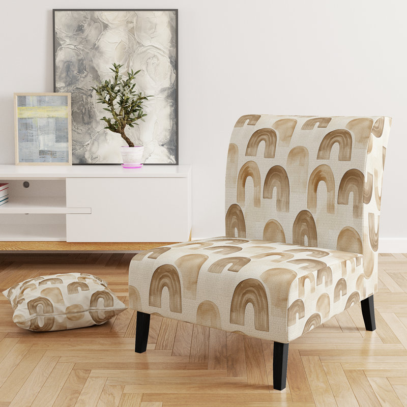 Fauteuil d'appoint moderne - Boho Calm Arches, Pantoufle sans accoudoirs