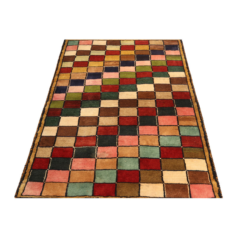 One-of-a-Kind Hand Knotted Area Rug, Rectangle 3'6" x 5'3"