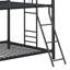 Lit superposé triple Furniture, noir-428299009