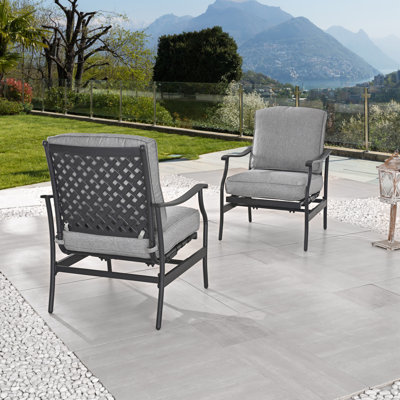 Arnone Powder Coated Steel Outdoor Chair