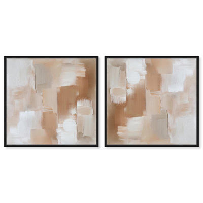Impasto Musings II, ensemble de canevas chauds abstraits par Art Remedy