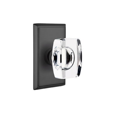 Double Dummy Windsor Crystal Knob with Rectangular Rose