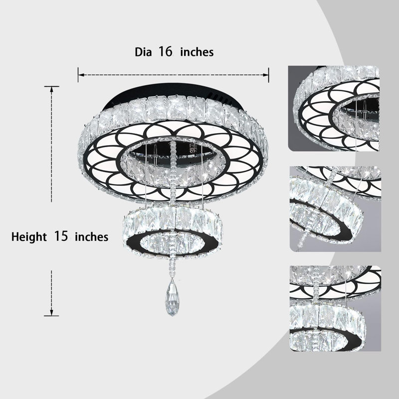 Chandelier, Satin Black