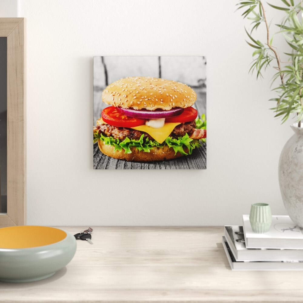 Leinwandbild Leckerer Cheesburger