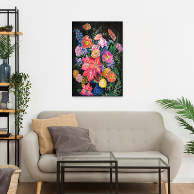 Art floral dramatique coloré