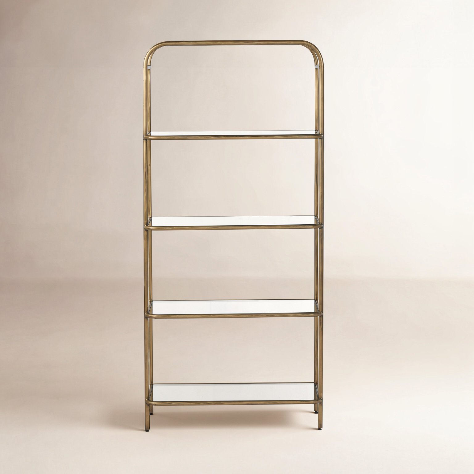 Avalin Silas 82" Bookcase, Aged Brass