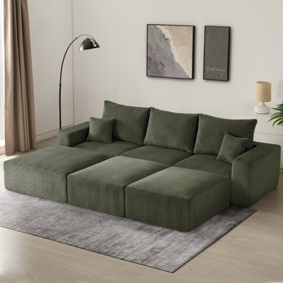 Canapé modulaire sans assemblage de 113 po Boneless
