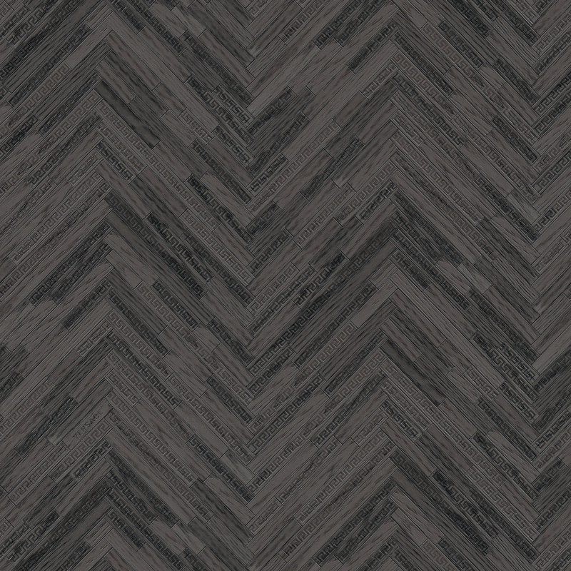Charlee 10.05m x 70cm Matte Wallpaper Roll, Grey/anthracite