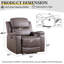 Fauteuil inclinable en similicuir 37 po Emony-161657609