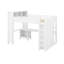 Grand lit mezzanine avec garde-robe et bureau-433730260