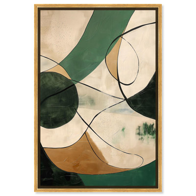 Greenlight Breeze I Canvas Green Abstract Art by Art Remedy