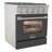 KUCHT Professional 30 in. 4.2 cu. ft. Natural Gas Range with Sealed Burners and Convection Oven in Stainless Steel with Cement Gray Oven Door-94094662-50147958