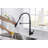 Euro Collection High-Arc Single Handle Kitchen/Bar Faucet with 2-Function Pull-Down Spring Spout Sprayer - Matte Black-36866006