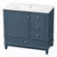 Meuble-lavabo autoportant avec lavabo et rangement