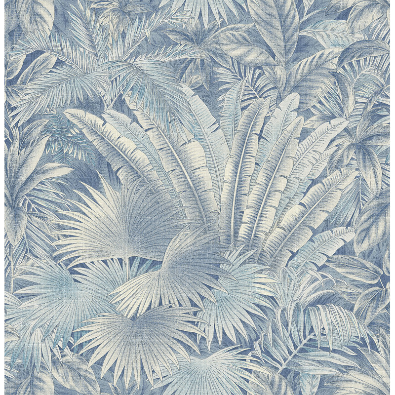 Tommy Bahama Bahamian Breeze Peel And Stick Wallpaper Roll, Azure