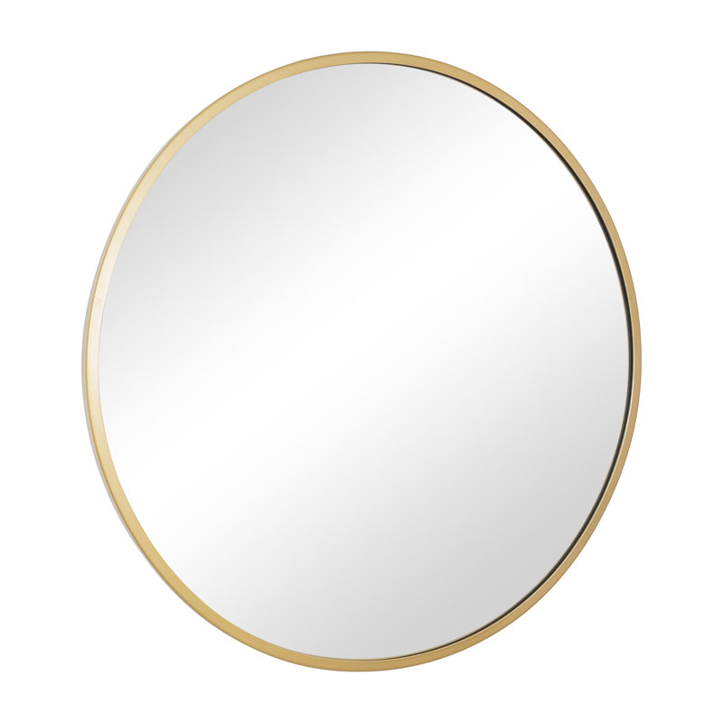 Cottage 30" Round Gold Framed Wall Mirror