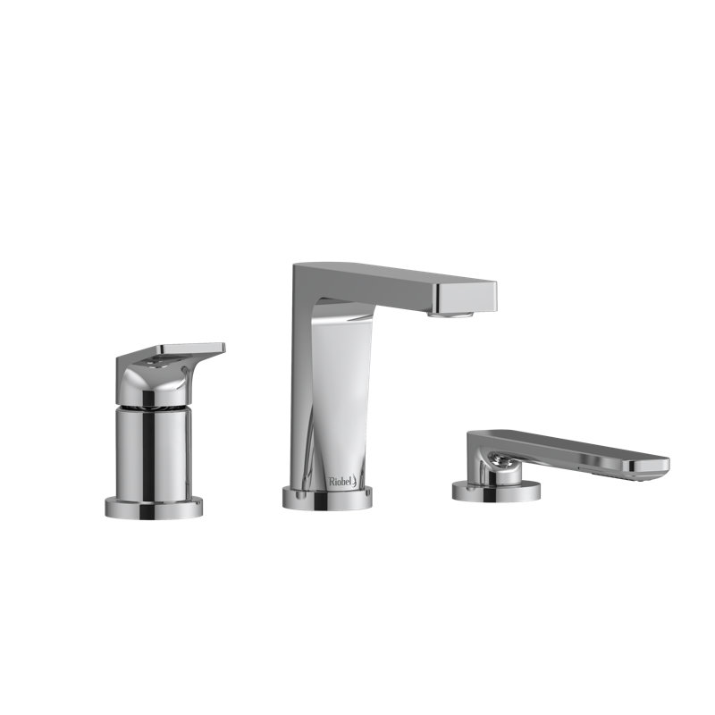 Ode 3-Hole Deck Mount Tub Filler Trim, Chrome