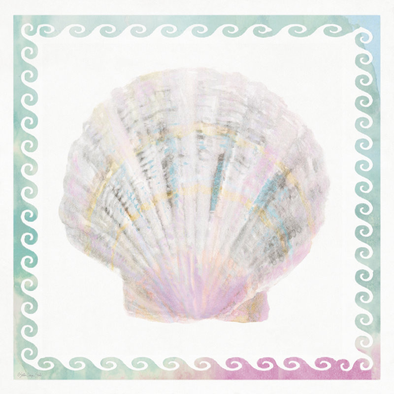 " Pastel Shell 2 ", 12" H x 12" W  