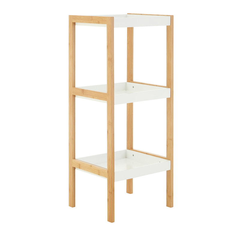 Aldaco 32cm W Solid Wood Shelving Unit