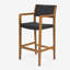 Tabouret en osier et bois Genesee