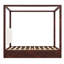Lit plateforme à baldaquin avec tête de lit tapissier et structure en bois Sophia-129727157-129727159