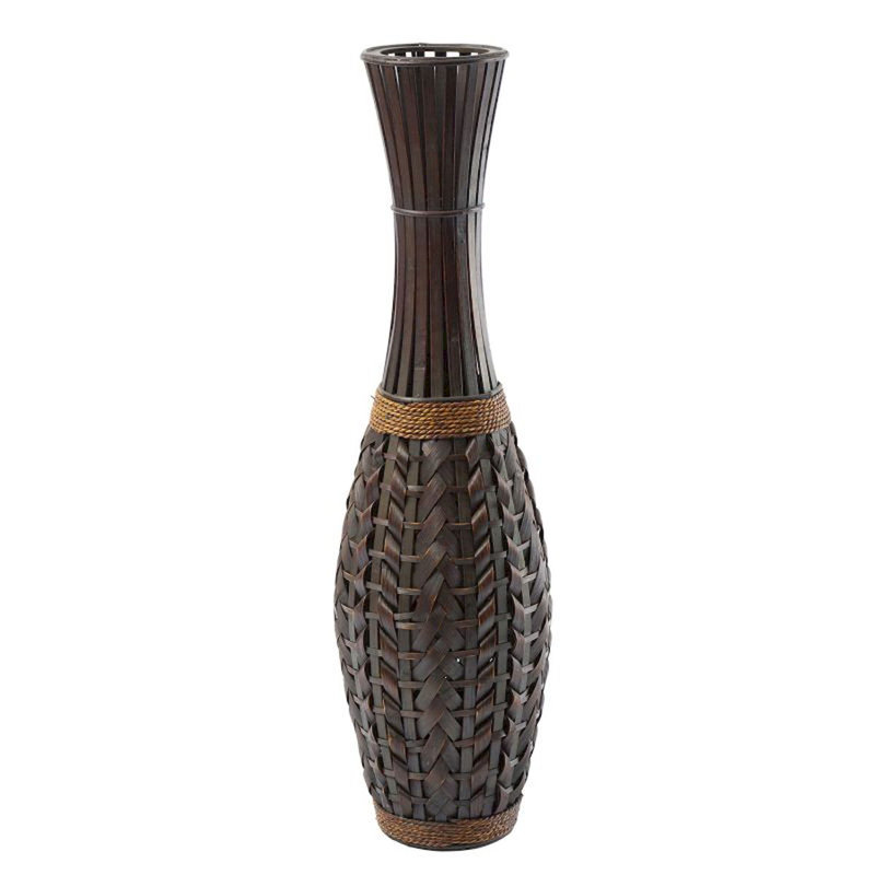 Furrier Handmade Solid Wood Floor Vase