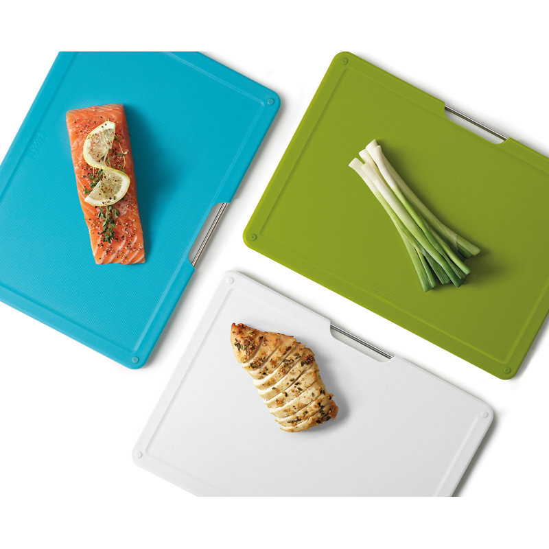 Folio Slim 3-Piece Under-shelf Cutting Board Set, Large - 13.5" L x 9.5" W