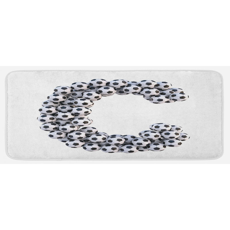 Tapis de cuisine lettre J, C